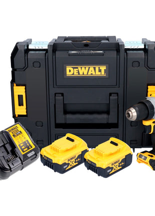 Perceuse-visseuse sans fil DeWalt DCD 800 P2T 18 V 90 Nm sans balais + 2x batteries 5,0 Ah + chargeur + TSTAK