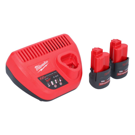 Wyrzynarka akumulatorowa Milwaukee M12 JS-252 12 V + 2x akumulator 2,5 Ah + ładowarka
