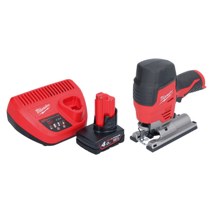 Wyrzynarka akumulatorowa Milwaukee M12 JS-401 12 V + 1x akumulator 4,0 Ah + ładowarka