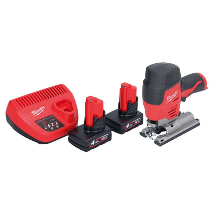 Wyrzynarka akumulatorowa Milwaukee M12 JS-402 12 V + 2x akumulator 4,0 Ah + ładowarka