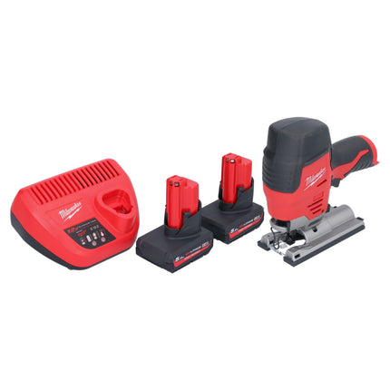 Wyrzynarka akumulatorowa Milwaukee M12 JS-502 12 V + 2x akumulator 5,0 Ah + ładowarka