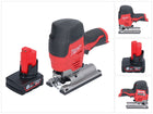 Sierra de calar a batería Milwaukee M12 JS-601 12 V + 1x batería 6,0 Ah - sin cargador