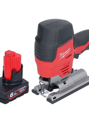 Sierra de calar a batería Milwaukee M12 JS-601 12 V + 1x batería 6,0 Ah - sin cargador