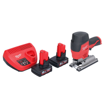 Wyrzynarka akumulatorowa Milwaukee M12 JS-602 12 V + 2x akumulator 6,0 Ah + ładowarka