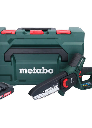 Metabo MS 18 LTX 15 scie à moteur sans fil 18 V 15 cm 5 m/s + 1x batterie 2,0 Ah + metaBOX - sans chargeur