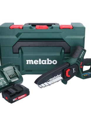 Metabo MS 18 LTX 15 Akku Gehölzsäge 18 V 15 cm 5 m/s + 1x Akku 2,0 Ah + Ladegerät + metaBOX