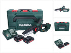 Metabo MS 18 LTX 15 scie sans fil 18 V 15 cm 5 m/s + 2x batterie 2,0 Ah + chargeur + metaBOX