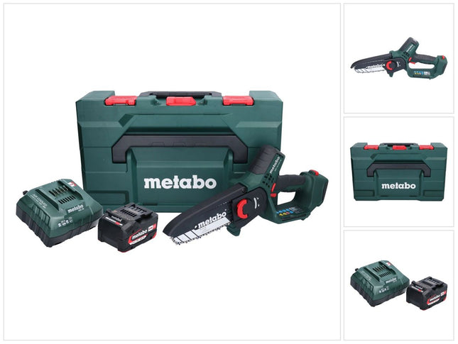 Akumulatorowa pilarka do gałęzi Metabo MS 18 LTX 15 18 V 15 cm 5 m/s + 1x akumulator 4,0 Ah + ładowarka + metaBOX