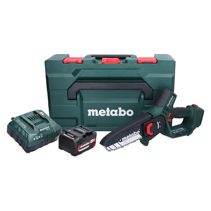 Akumulatorowa pilarka do gałęzi Metabo MS 18 LTX 15 18 V 15 cm 5 m/s + 1x akumulator 4,0 Ah + ładowarka + metaBOX