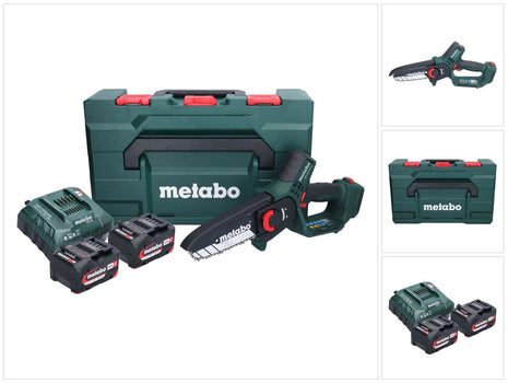 Metabo MS 18 LTX 15 sierra para madera a batería 18 V 15 cm 5 m/s + 2x batería 4,0 Ah + cargador + metaBOX