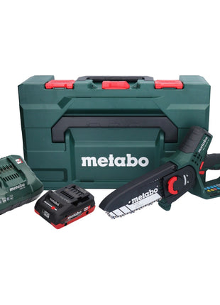 Metabo MS 18 LTX 15 sierra para madera a batería 18 V 15 cm 5 m/s + 1x batería 4,0 Ah + cargador + metaBOX