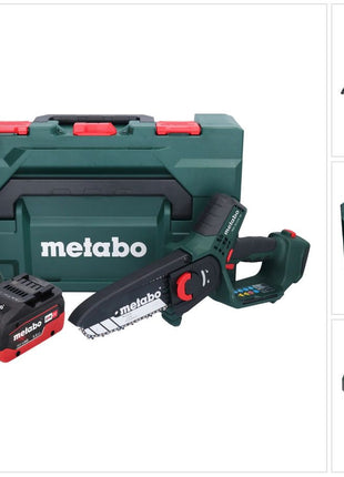 Metabo MS 18 LTX 15 outil sans fil 18 V 15 cm 5 m/s + 1x batterie 5,5 Ah + chargeur + metaBOX