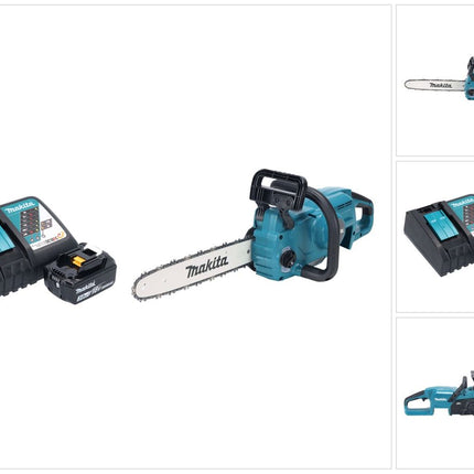 Makita DUC 357 RFX2 Akumulatorowa pilarka łańcuchowa 18 V 35 cm 7,7 m/s Bezszczotkowa + 1x akumulator 3,0 Ah + ładowarka