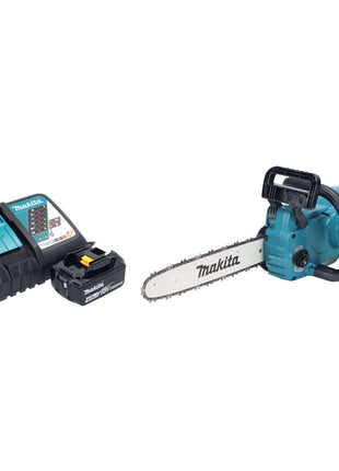 Motosierra a batería Makita DUC 357 RMX2 18 V 35 cm 7,7 m/s sin escobillas + 1x batería 4,0 Ah + cargador