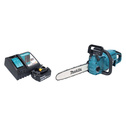 Makita DUC 357 RGX2 Akumulatorowa pilarka łańcuchowa 18 V 35 cm 7,7 m/s Bezszczotkowa + 1x akumulator 6,0 Ah + ładowarka
