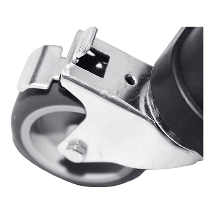 Platforma transportowa Qbrick System ONE z możliwością sztaplowania 745 x 510 x 180 mm z metalowymi kołami skrętnymi i hamulcem