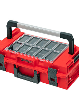 Qbrick System ONE 200 2.0 Expert RED ULTRA HD Maleta de herramientas personalizada organizador modular 585 x 385 x 190 mm 15,4 l apilable IP66