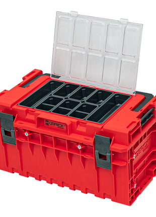 Qbrick System ONE 350 2.0 Expert RED ULTRA HD Custom Werkzeugkoffer modularer Organizer 585 x 385 x 320 mm 38 l stapelbar IP66