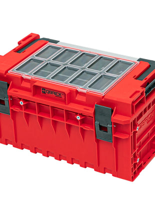 Qbrick System ONE 350 2.0 Expert RED ULTRA HD Custom Werkzeugkoffer modularer Organizer 585 x 385 x 320 mm 38 l stapelbar IP66