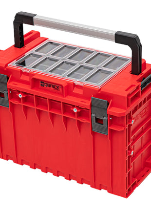 Qbrick System ONE 450 2.0 Expert RED ULTRA HD Custom Werkzeugkoffer modularer Organizer 585 x 385 x 420 mm 52 l stapelbar IP66