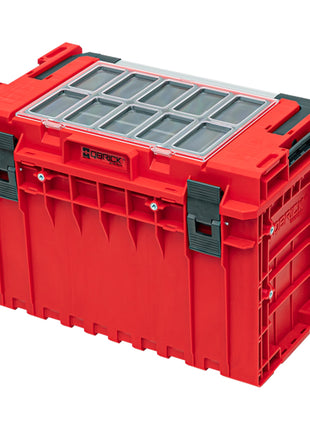 Qbrick System ONE 450 2.0 Expert RED ULTRA HD Custom Werkzeugkoffer modularer Organizer 585 x 385 x 420 mm 52 l stapelbar IP66