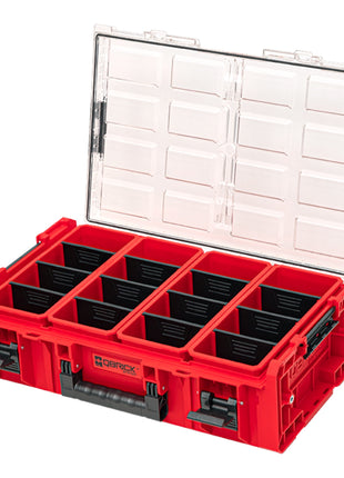 Qbrick System ONE Organizer 2XL RED ULTRA HD Custom + ONE Connect-Adapter 582 x 387 x 172 mm 19,5 l stapelbar IP66