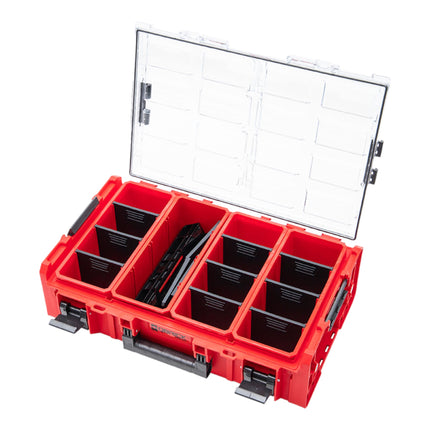 Qbrick System ONE Organizer 2XL 2.0 RED ULTRA HD Custom + adapter ONE Connect 582 x 387 x 172 mm 19,5 l sztaplowany IP66
