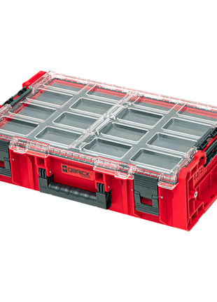 Qbrick System ONE Organizer 2XL 2.0 MFI RED ULTRA HD sztaplowany 582 x 387 x 131 mm 13,5 l IP66 z wkładką piankową