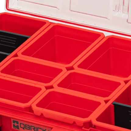 Qbrick System ONE Organizer XL 2.0 RED ULTRA HD Custom 582 x 387 x 131 mm 13,5 l IP66 z 8 wkładkami i 6 przegrodami