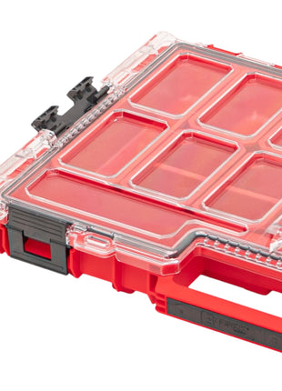 Qbrick System ONE Organizer L 2.0 RED ULTRA HD sztaplowany 531 x 379 x 77 mm 6 l IP66 z 10 wkładkami