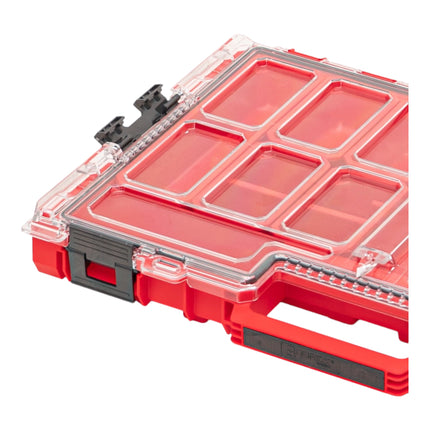 Qbrick System ONE Organizer L 2.0 RED ULTRA HD sztaplowany 531 x 379 x 77 mm 6 l IP66 z 10 wkładami