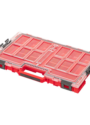 Qbrick System ONE Organizer L 2.0 RED ULTRA HD sztaplowany 531 x 379 x 77 mm 6 l IP66 z 10 wkładkami