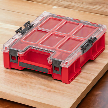 Qbrick System ONE Organizer M Plus RED ULTRA HD Organizer 364 x 264 x 106 mm 4 l z możliwością sztaplowania IP66