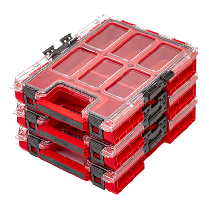 Qbrick System ONE Organizer M RED ULTRA HD Organizer 365 x 265 x 77 mm 2,5 l z możliwością sztaplowania IP66