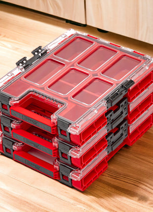 Qbrick System ONE Organizer M RED ULTRA HD Organizer 365 x 265 x 77 mm 2,5 l z możliwością sztaplowania IP66