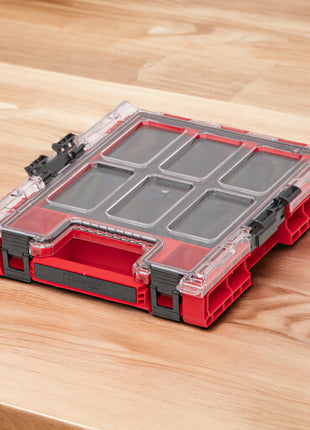 Qbrick System ONE Organizer M MFI RED ULTRA HD sztaplowany 365 x 265 x 77 mm 2,5 l IP66 z wkładką piankową