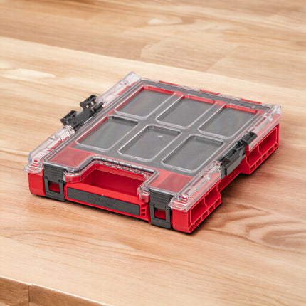 Qbrick System ONE Organizer M MFI RED ULTRA HD sztaplowany 365 x 265 x 77 mm 2,5 l IP66 z wkładką piankową