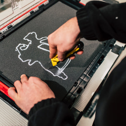 Qbrick System PRO 300 MFI Organizer 452 x 358 x 110 mm 9 l sztaplowany IP54