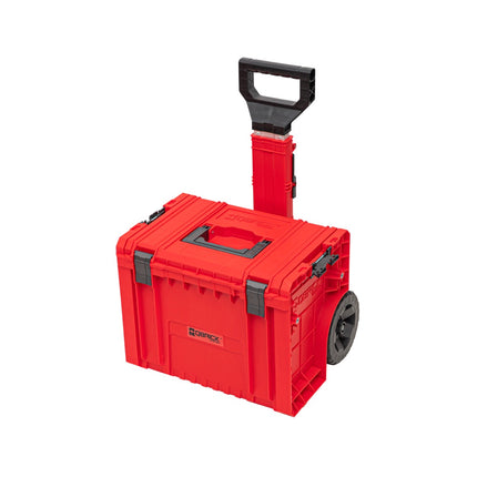 Qbrick System PRO Cart 2.0 RED ULTRA HD sztaplowany 490 x 415 x 660 mm 42 l IP54 zdejmowany podwójny uchwyt teleskopowy