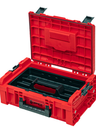 Qbrick System PRO Technik Case 2.0 RED ULTRA HD Niestandardowa walizka narzędziowa 450 x 332 x 171 mm 12 l sztaplowana IP54 z półką