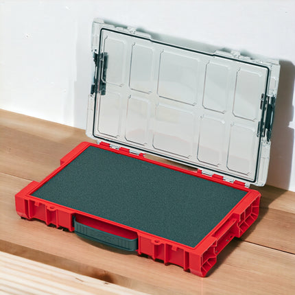 Qbrick System PRO 100 MFI RED ULTRA HD Organizer 452 x 296 x 79 mm 5 l sztaplowany IP54