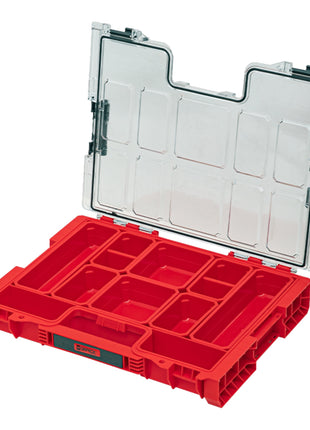 Qbrick System PRO Organizer 200 RED ULTRA HD sztaplowany 452 x 296 x 79 mm 6 l IP54 z 8 wkładkami