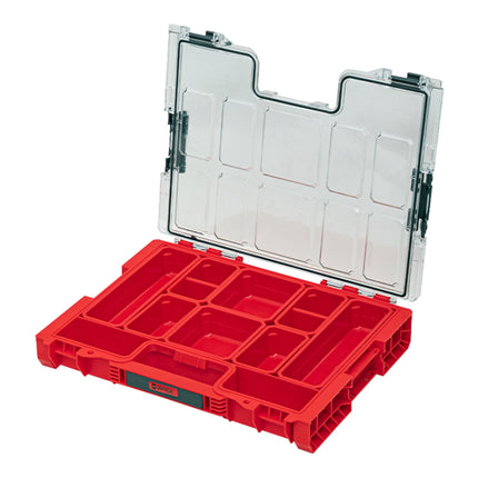 Qbrick System PRO Organizer 200 RED ULTRA HD sztaplowany 452 x 296 x 79 mm 6 l IP54 z 8 wkładkami