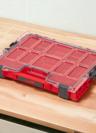 Qbrick System PRO Organizer 200 RED ULTRA HD sztaplowany 452 x 296 x 79 mm 6 l IP54 z 8 wkładkami