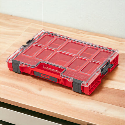 Qbrick System PRO Organizer 200 RED ULTRA HD sztaplowany 452 x 296 x 79 mm 6 l IP54 z 8 wkładkami