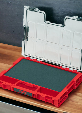 Qbrick System PRO 200 MFI RED ULTRA HD Organizer 452 x 358 x 79 mm 6 l z możliwością sztaplowania IP54