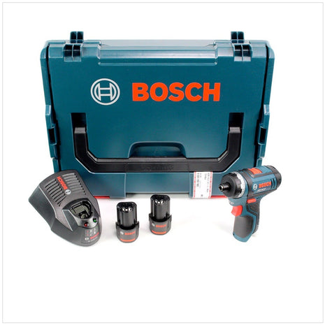 Bosch GSR 10,8-Li Akku Bohrschrauber in L-Boxx + 2 x GBA 10,8 V 2,5 Ah Akku + AL 1130 CV Schnelllader - Toolbrothers