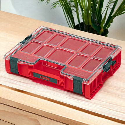 Qbrick System PRO Organizer 300 RED ULTRA HD sztaplowany 452 x 358 x 110 mm 9 l IP54 z 8 wkładkami
