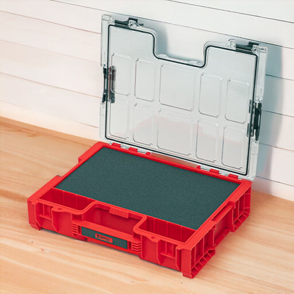 Qbrick System PRO 300 MFI RED ULTRA HD Organizer 452 x 358 x 110 mm 9 l sztaplowany IP54
