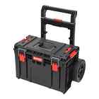 Qbrick System PRIME Cart Trolley stapelbar 590 x 425 x 660 mm 37 l IP66 100 kg belastbar mit Doppelteleskopstiel aus Aluminium